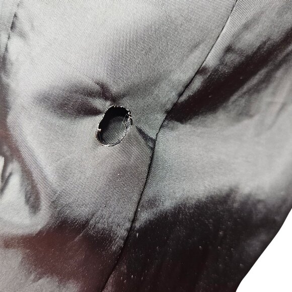 Bernardo Womens Black Genuine Leather Jacket Zip Closure Medium Fit Polyester Li - Picture 9 of 9